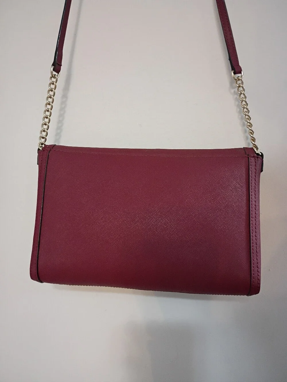 Kate Spade, NWOT, Women's, Crossbody Bag with Bow Detail, Color Burgundy